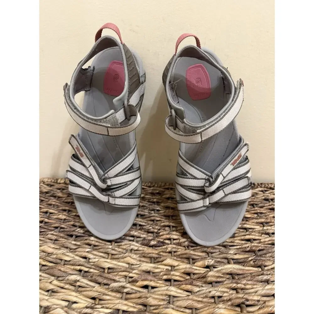 Teva Tirra Womens Hiking Sandals Strappy Sports Shoes Waterproof Nylon Sz 9